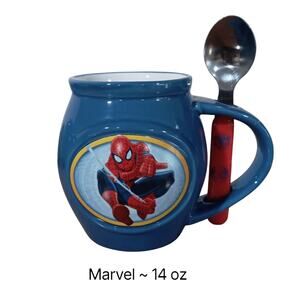 Marvel Spiderman Mug Cup with Spoon Holder